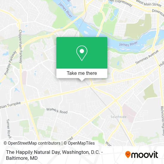 The Happily Natural Day map