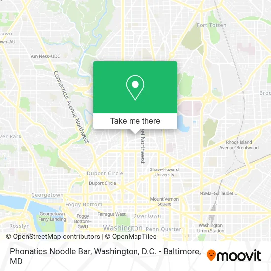 Phonatics Noodle Bar map