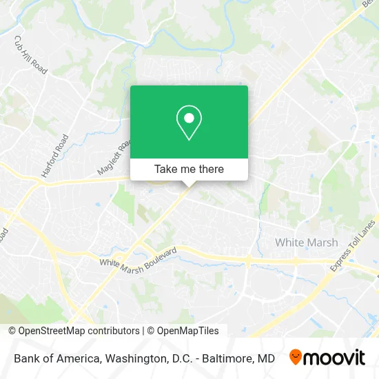 Bank Of America map