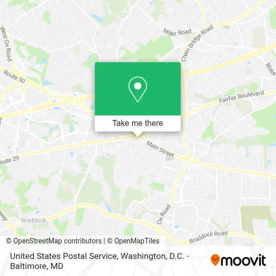 United States Postal Service map