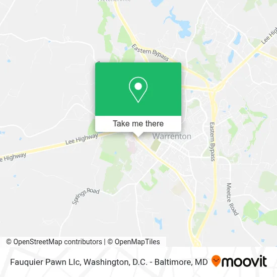 Fauquier Pawn Llc map