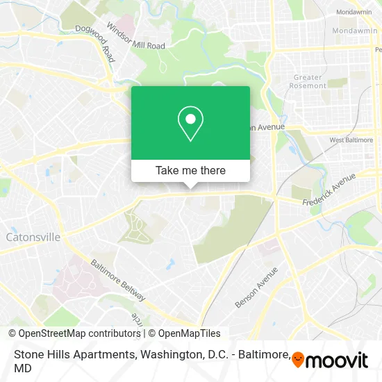 Stone Hills Apartments map