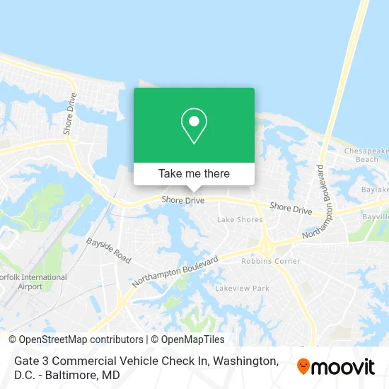Gate 3 Commercial Vehicle Check In map