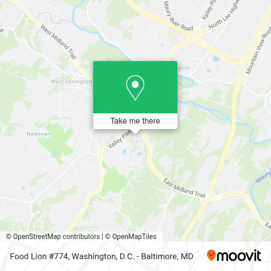 Food Lion #774 map