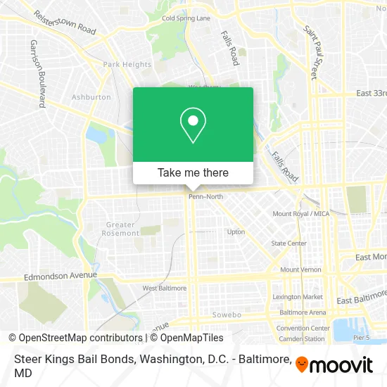 Steer Kings Bail Bonds map