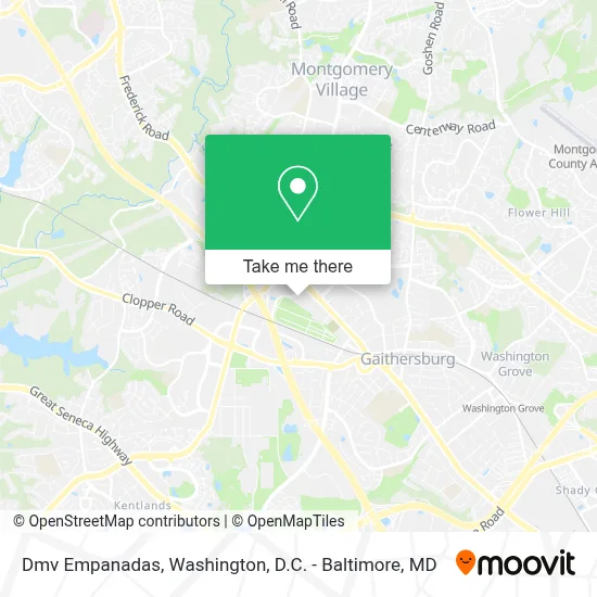 Dmv Empanadas map