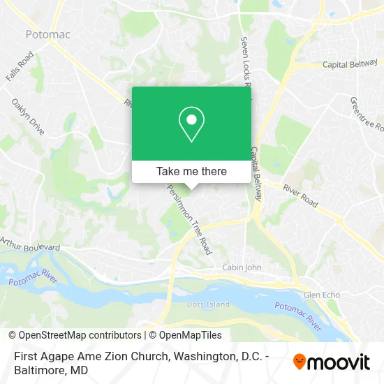 First Agape Ame Zion Church map