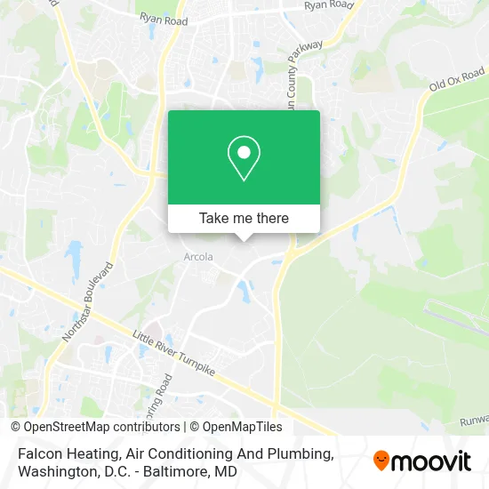 Falcon Heating, Air Conditioning And Plumbing map