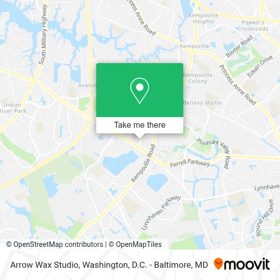 Arrow Wax Studio map