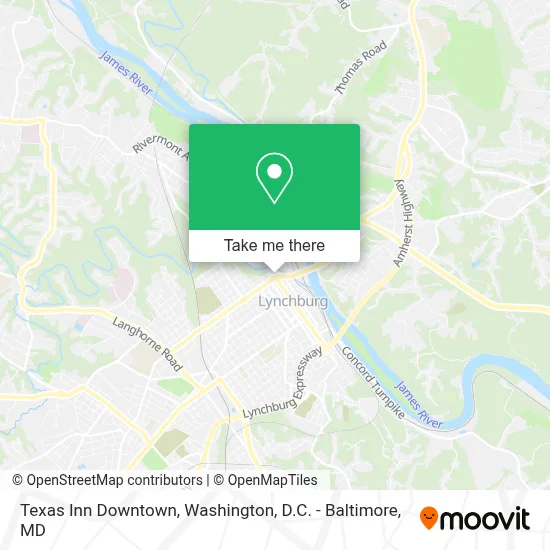 Texas Inn Downtown map