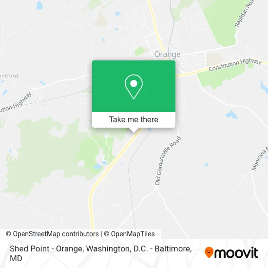 Shed Point - Orange map