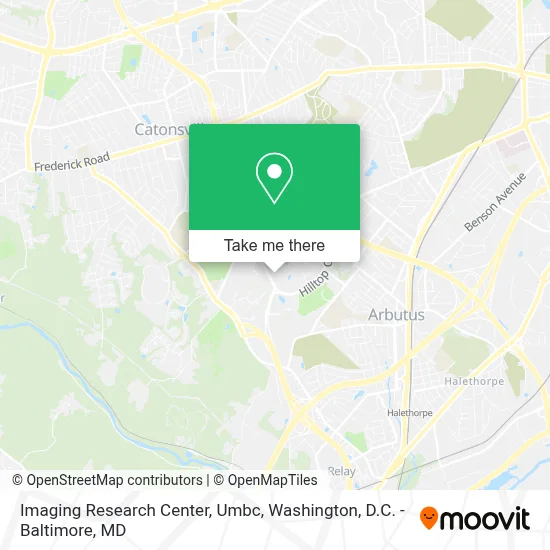 Imaging Research Center, Umbc map