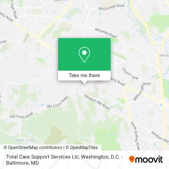 Total Care Support Services Llc map