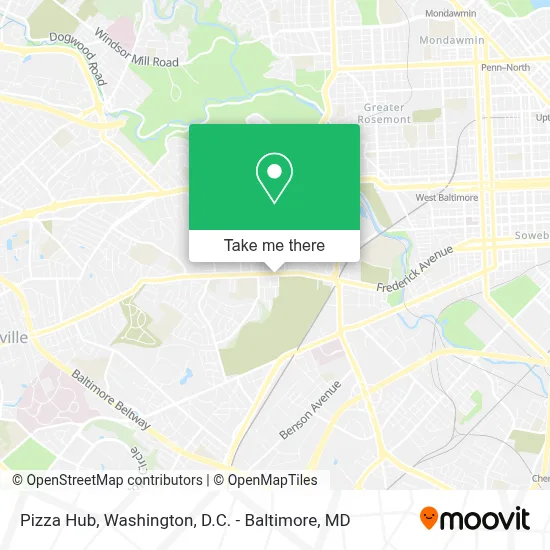 Pizza Hub map