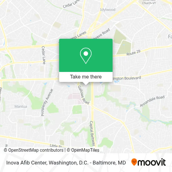 Inova Afib Center map