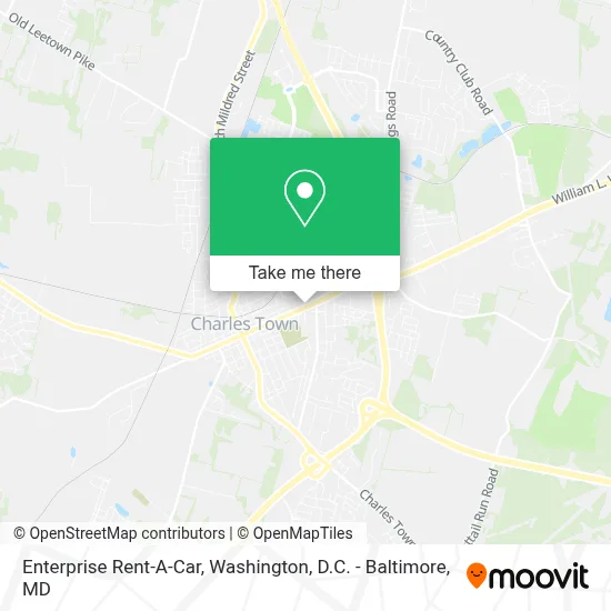 Enterprise Rent-A-Car map