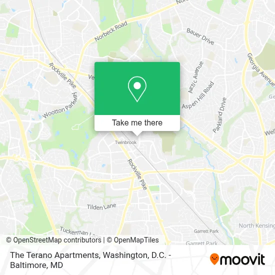 The Terano Apartments map