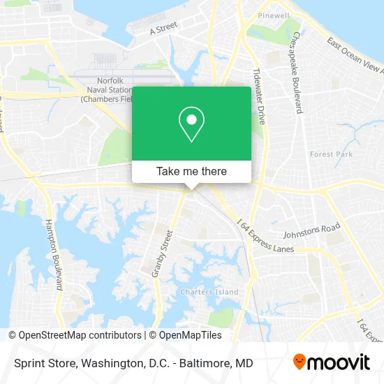 Sprint Store map