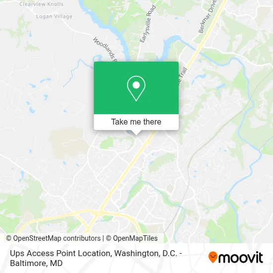 Ups Access Point Location map
