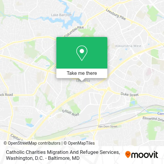 Catholic Charities Migration And Refugee Services map