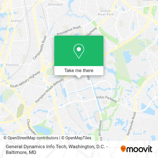 General Dynamics Info Tech map