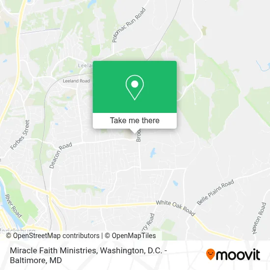 Miracle Faith Ministries map