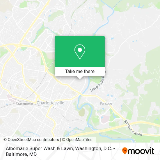 Albemarle Super Wash & Lawn map