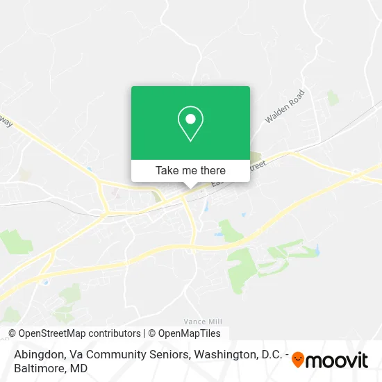 Abingdon, Va Community Seniors map