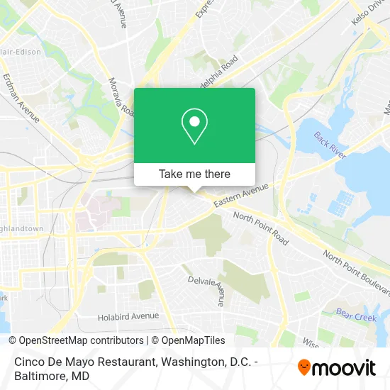 Cinco De Mayo Restaurant map