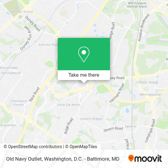 Old Navy Outlet map
