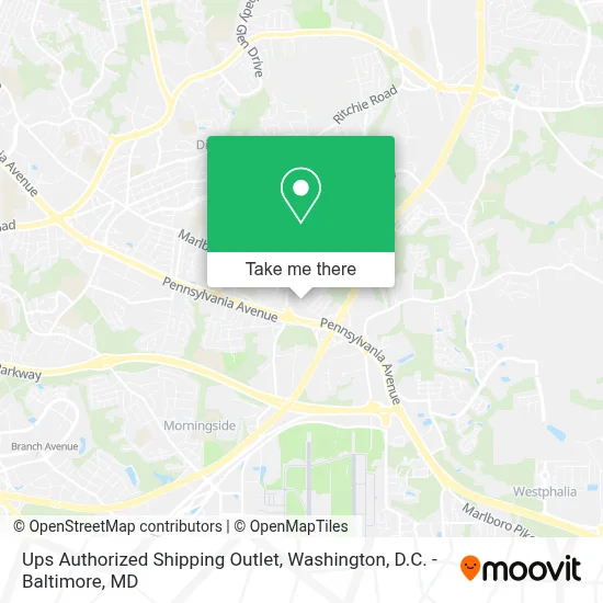 Ups Authorized Shipping Outlet map