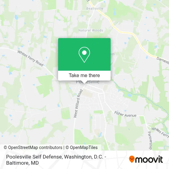Poolesville Self Defense map