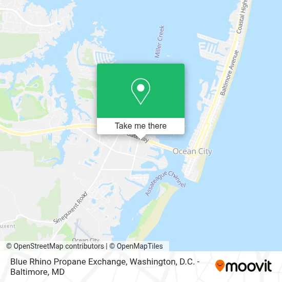 Blue Rhino Propane Exchange map