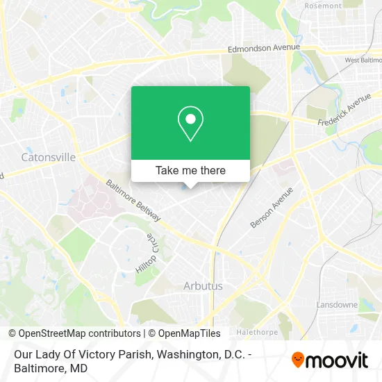 Our Lady Of Victory Parish map