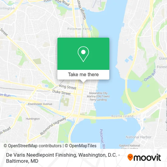 De Varis Needlepoint Finishing map