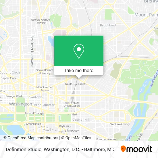 Definition Studio map