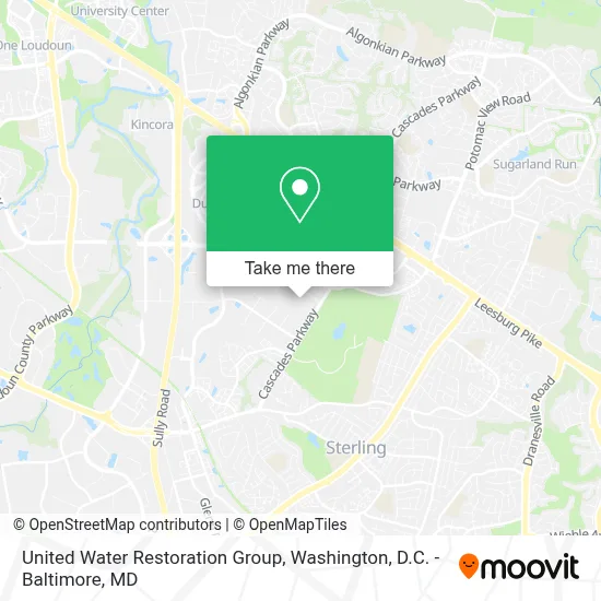 United Water Restoration Group map