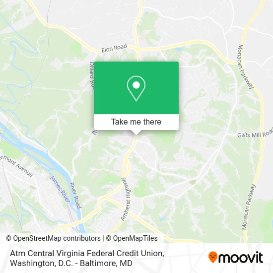 Atm Central Virginia Federal Credit Union map