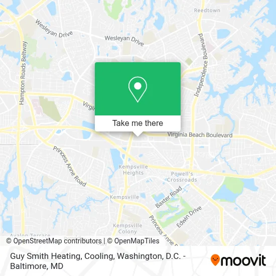 Guy Smith Heating, Cooling map