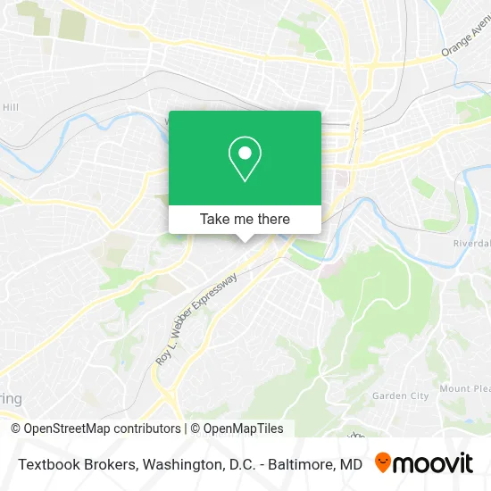 Textbook Brokers map