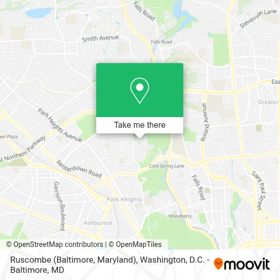 Ruscombe (Baltimore, Maryland) map