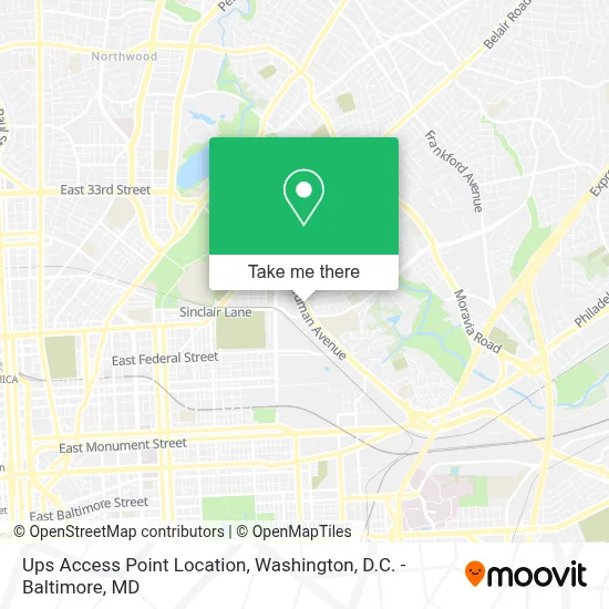Ups Access Point Location map
