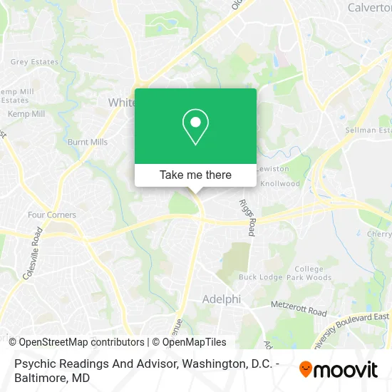 Psychic Readings And Advisor map