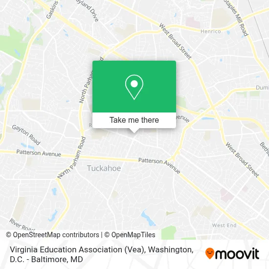 Virginia Education Association (Vea) map