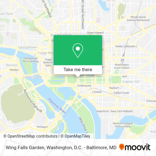 Wing Falls Garden map