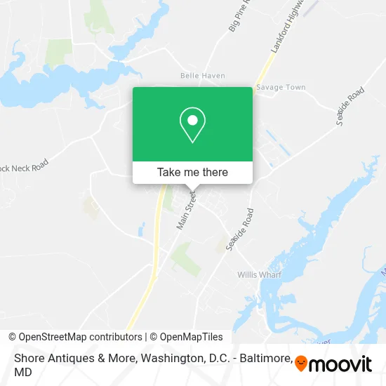 Shore Antiques & More map