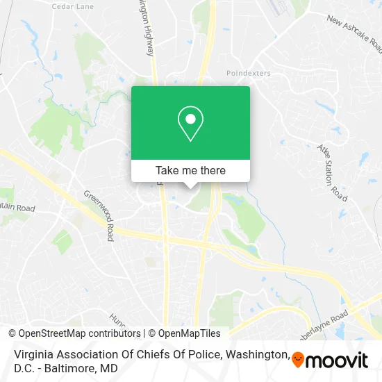 Virginia Association Of Chiefs Of Police map