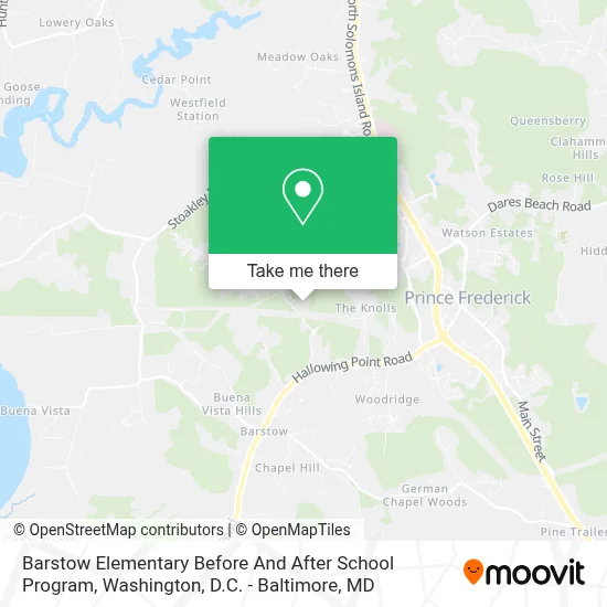 Barstow Elementary Before And After School Program map