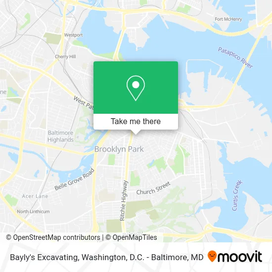 Bayly's Excavating map