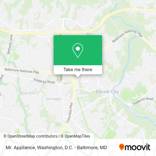 Mr. Appliance map